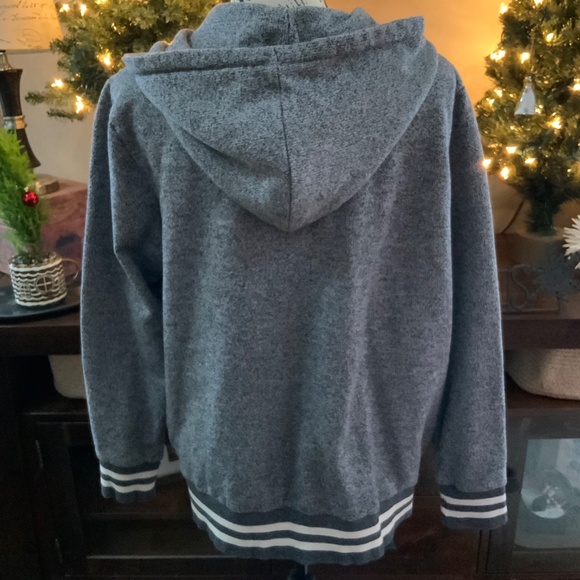 BNWOT Ladies Grey Speckled Hoodie Sz XL - Picture 3 of 10